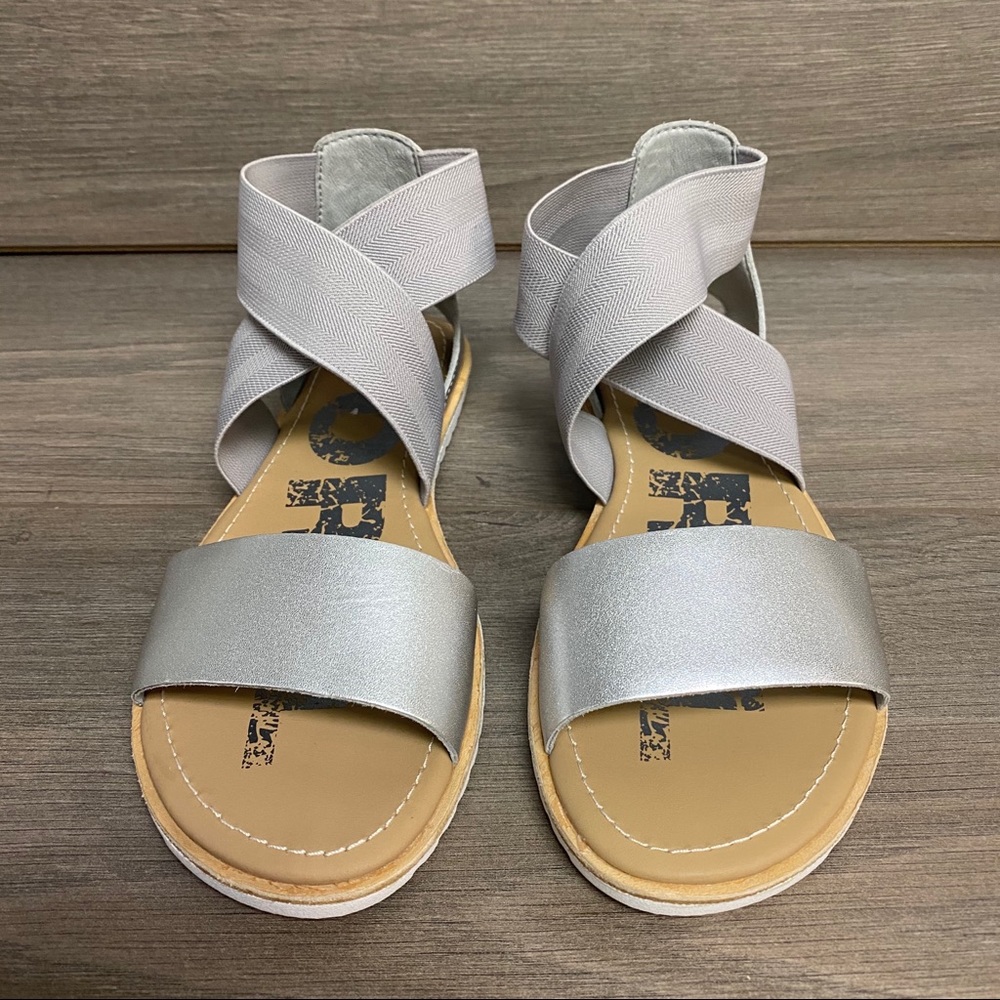 Sorel | Ella Strappy Sandals Pure Silver Size 6.5 - Picture 12 of 15